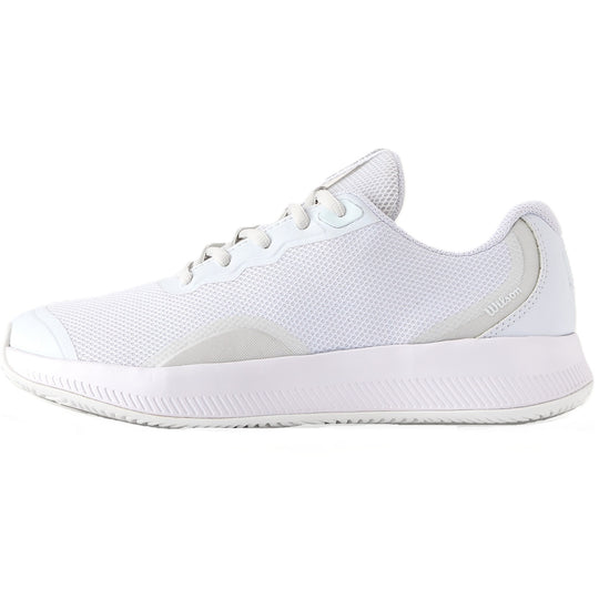 WRS334450U Wilson Women's Intrigue Lite Tennis Shoes (White/White/Silver)