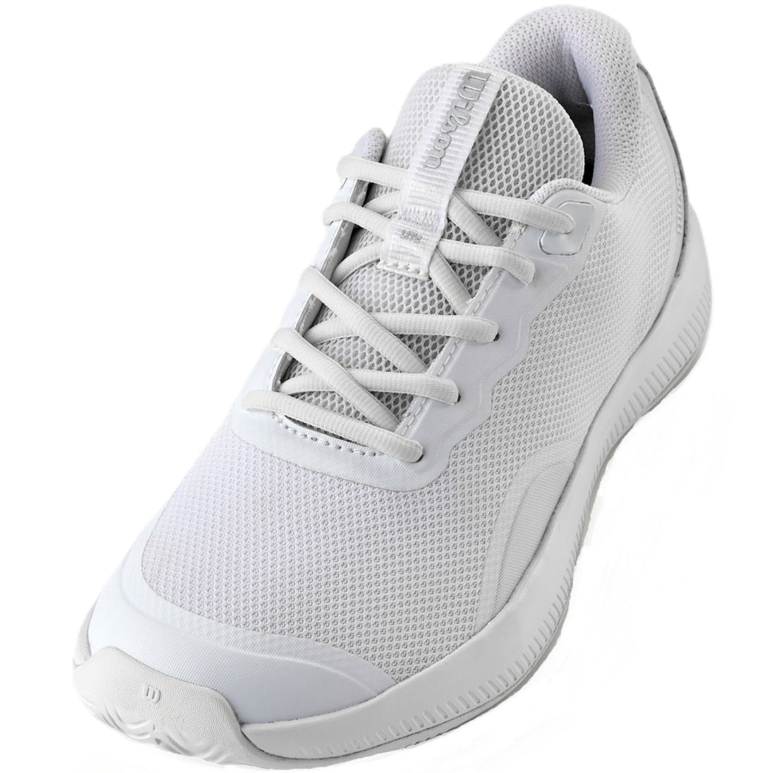 WRS334450U Wilson Women's Intrigue Lite Tennis Shoes (White/White/Silver)