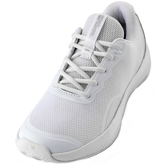 WRS334450U Wilson Women's Intrigue Lite Tennis Shoes (White/White/Silver)