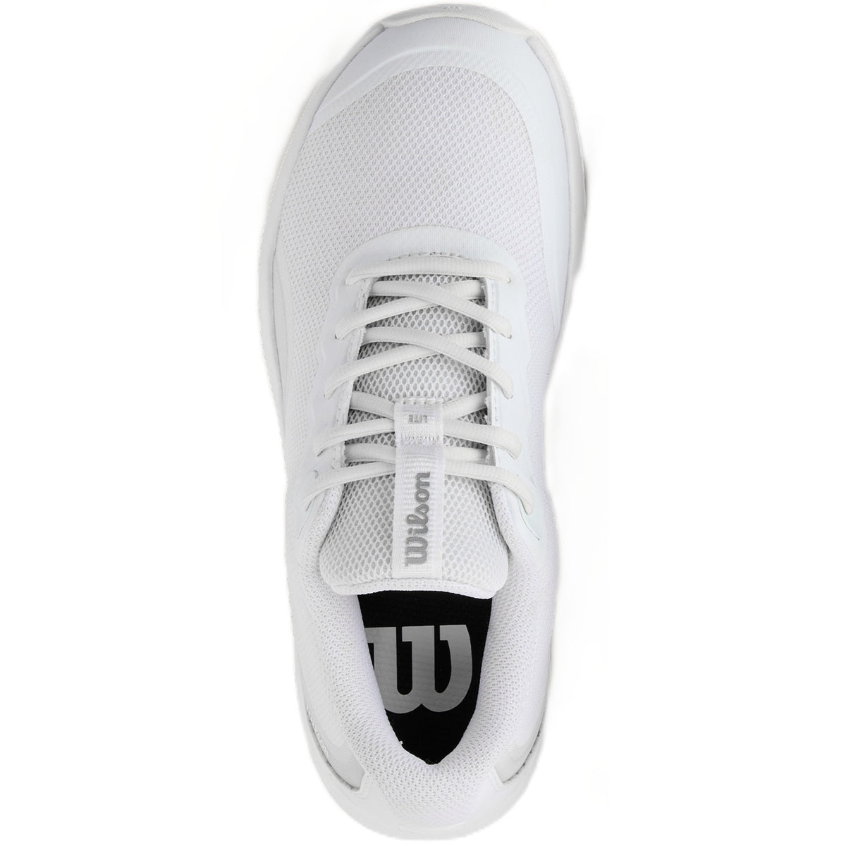 WRS334450U Wilson Women's Intrigue Lite Tennis Shoes (White/White/Silver)