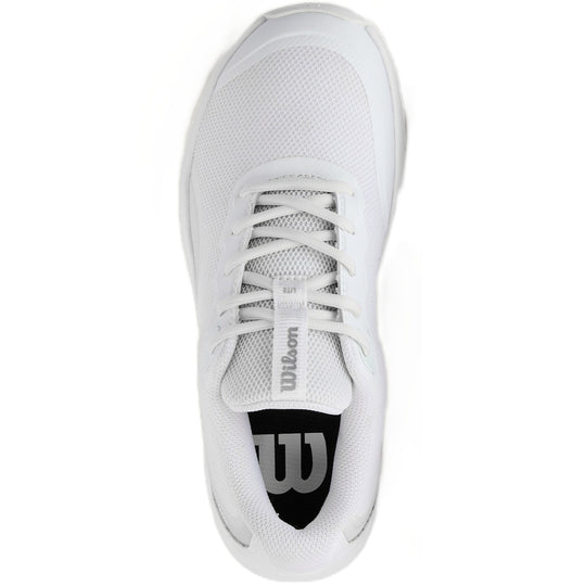 WRS334450U Wilson Women's Intrigue Lite Tennis Shoes (White/White/Silver)