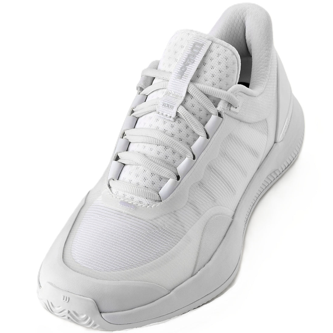 WRS334500U Wilson Women's Intrigue Tour Tennis Shoes (White/White/Silver)