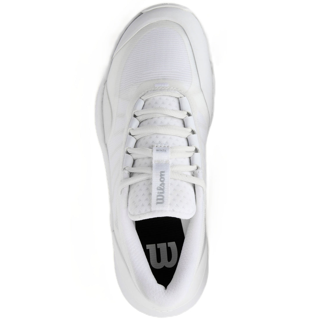 WRS334500U Wilson Women's Intrigue Tour Tennis Shoes (White/White/Silver)