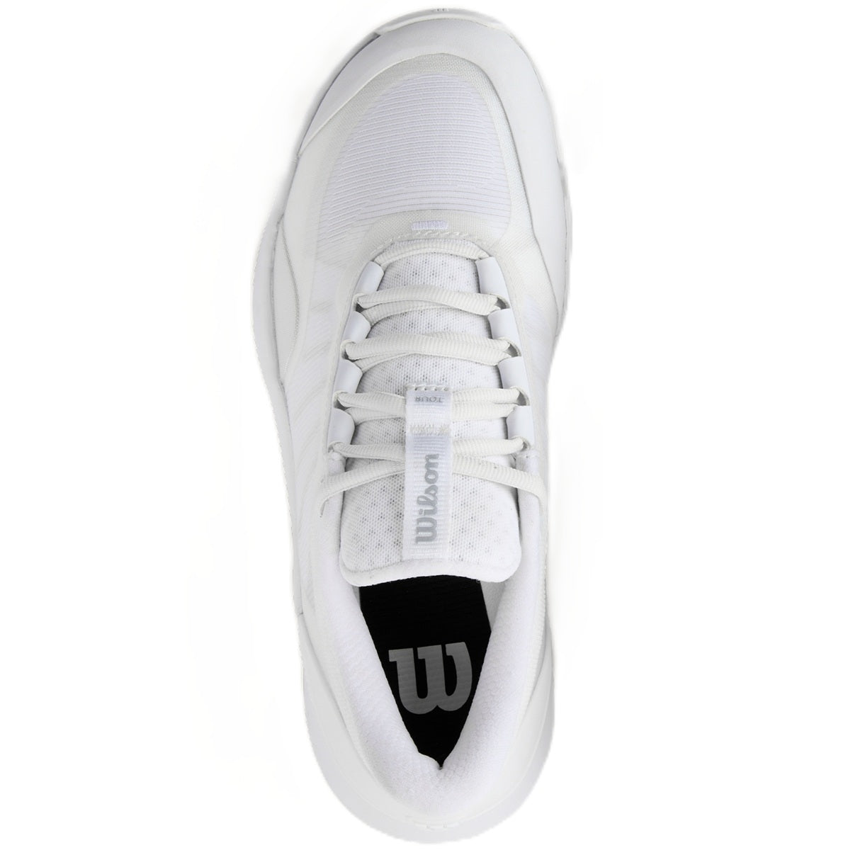 WRS334500U Wilson Women's Intrigue Tour Tennis Shoes (White/White/Silver)