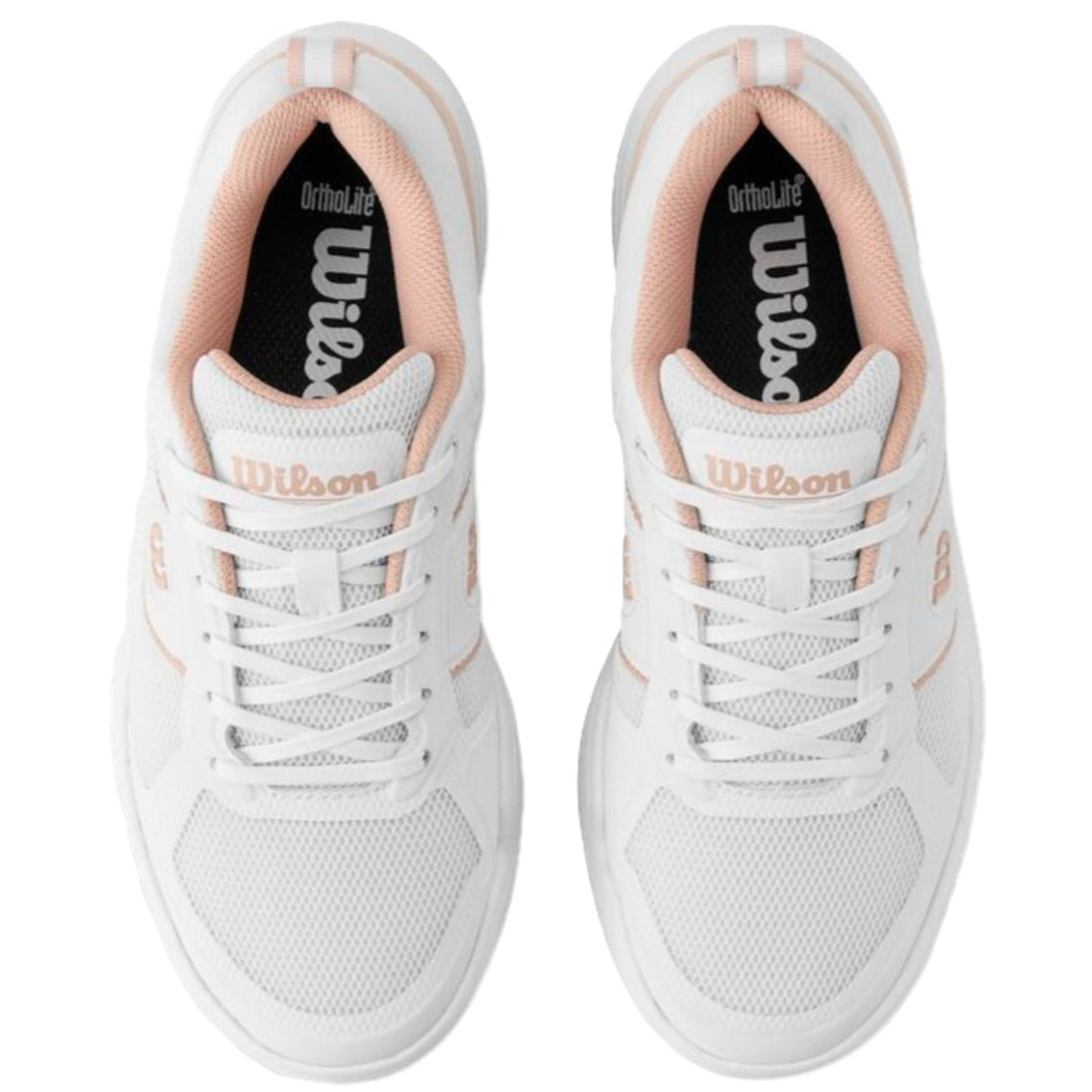 WRS334590U Wilson Women's Pickle Pro Pickleball Shoes (White/White/Cameo Rose)