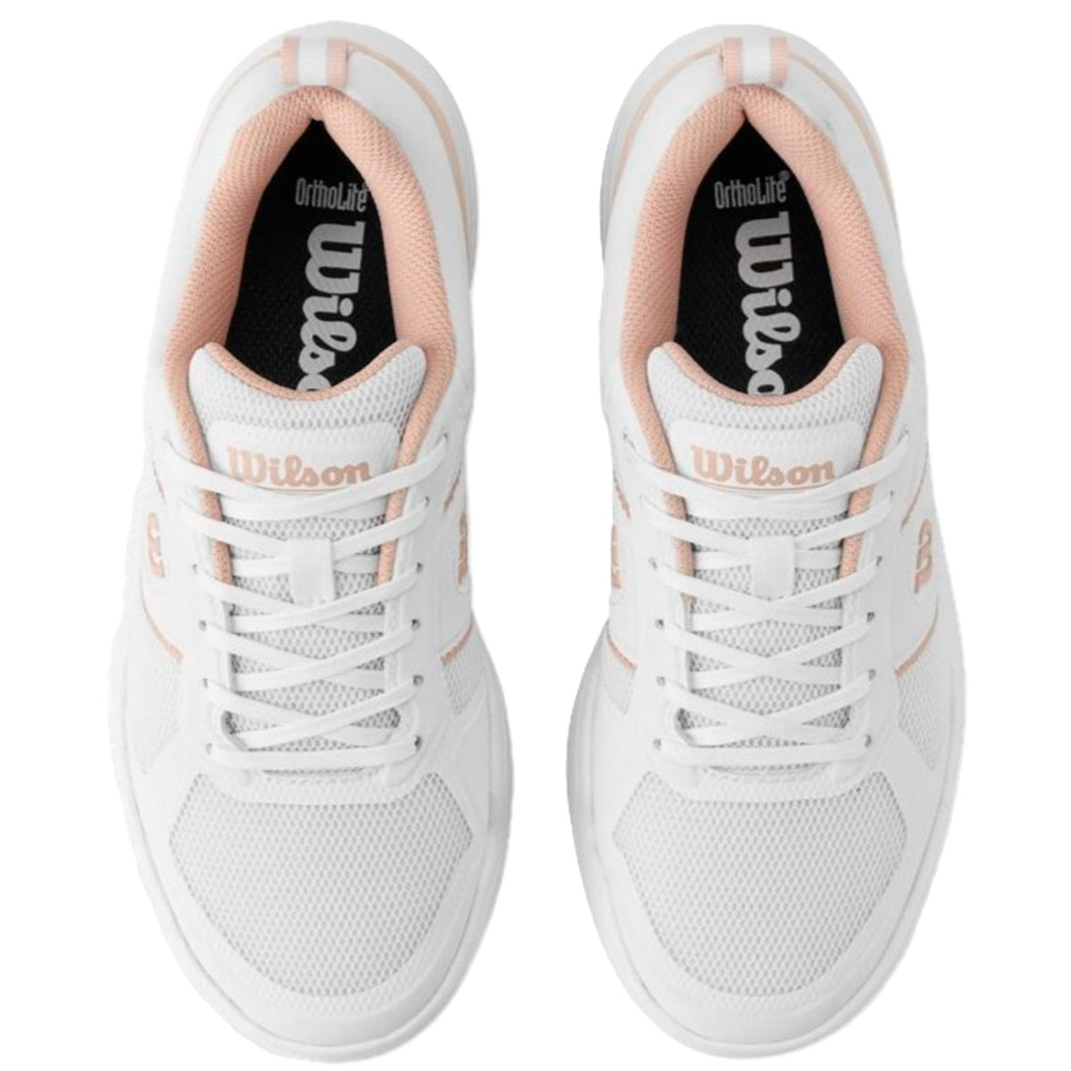WRS334590U Wilson Women's Pickle Pro Pickleball Shoes (White/White/Cameo Rose)
