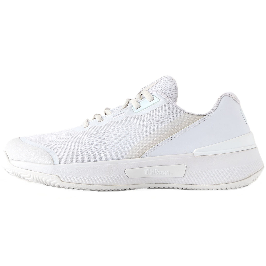 WRS334690U Wilson Women's Intrigue Pro Tennis Shoes (White/White/Silver)