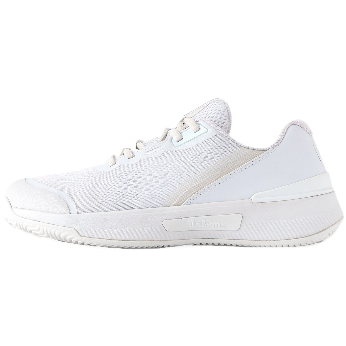 WRS334690U Wilson Women's Intrigue Pro Tennis Shoes (White/White/Silver)