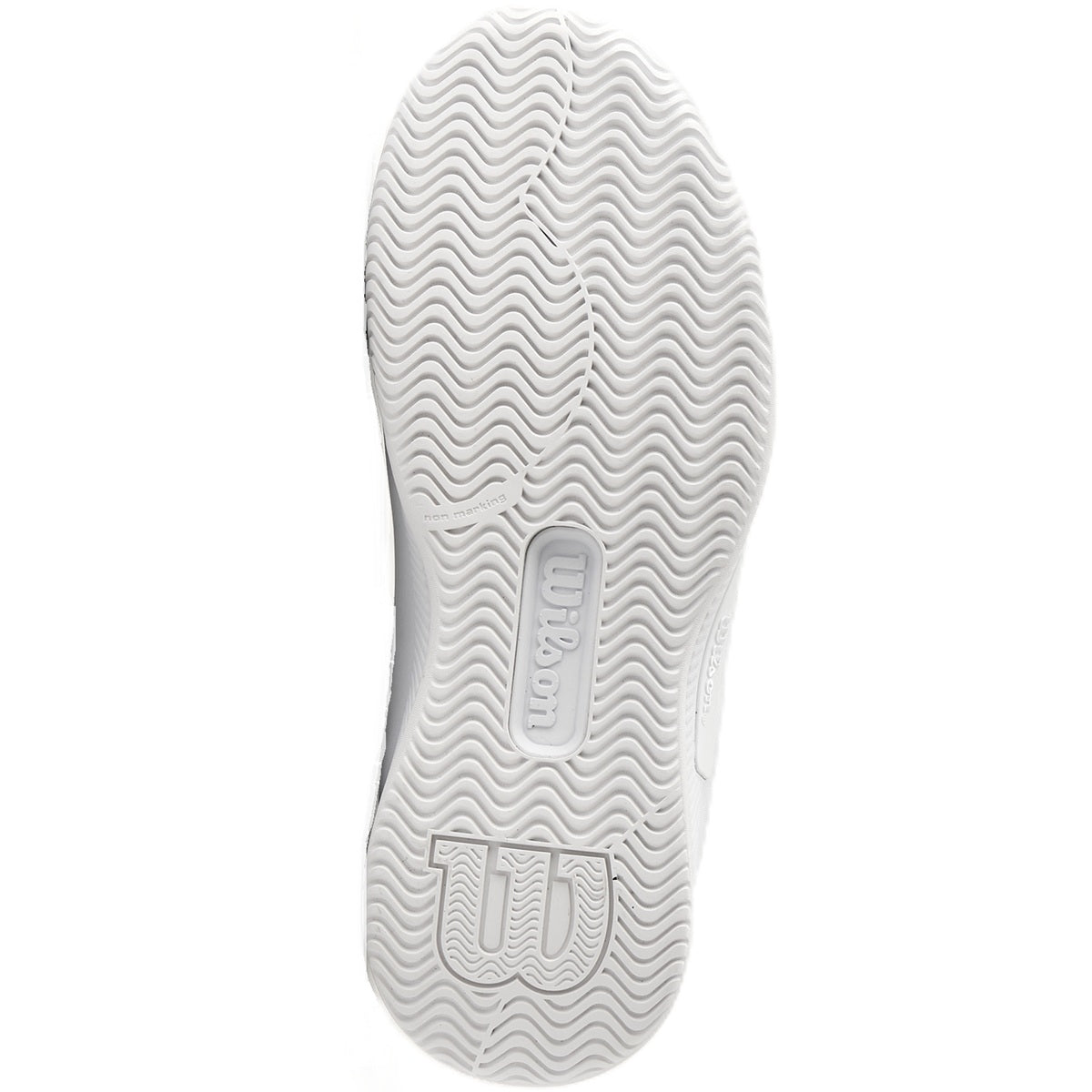 WRS334690U Wilson Women's Intrigue Pro Tennis Shoes (White/White/Silver)