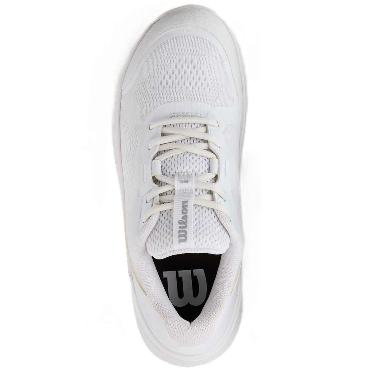 WRS334690U Wilson Women's Intrigue Pro Tennis Shoes (White/White/Silver)