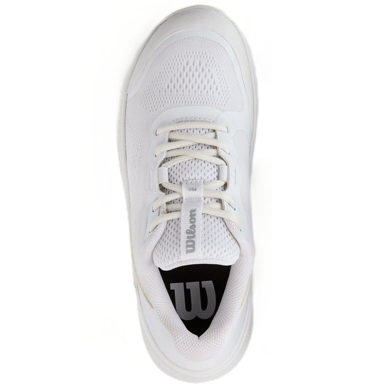 WRS334690U Wilson Women's Intrigue Pro Tennis Shoes (White/White/Silver)