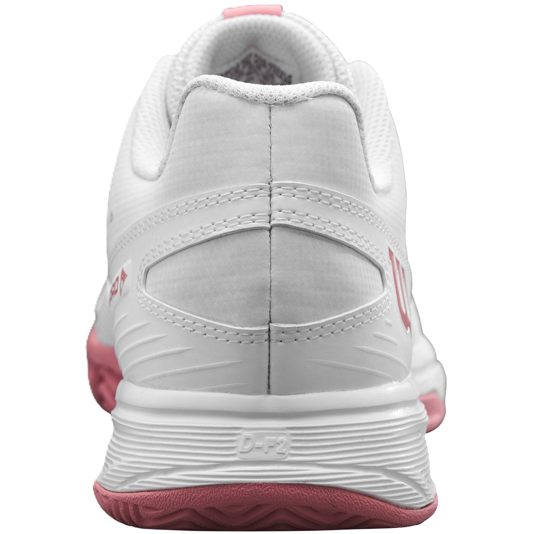 WRS335290U Wilson Junior Rush Pro L Tennis Shoes (White/White/Mauveglow)