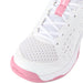 WRS335290U Wilson Junior Rush Pro L Tennis Shoes (White/White/Mauveglow)