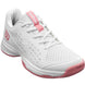 WRS335290U Wilson Junior Rush Pro L Tennis Shoes (White/White/Mauveglow)