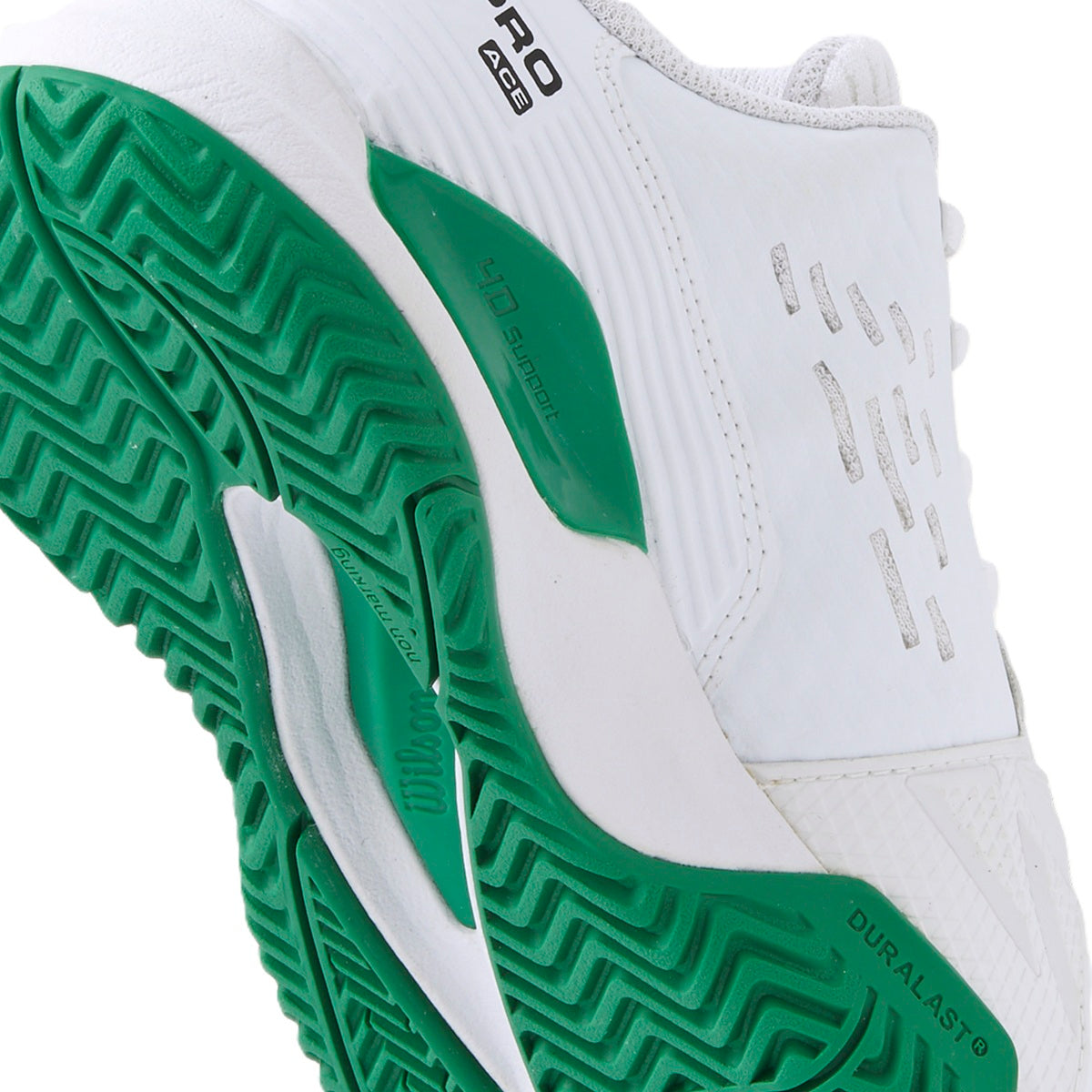 WRS335310U Wilson Junior Rush Pro Ace Tennis Shoes (White/White/Bosphorus)