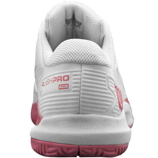 WRS335320U Wilson Junior Rush Pro Ace Tennis Shoes (White/White/Mauveglow)