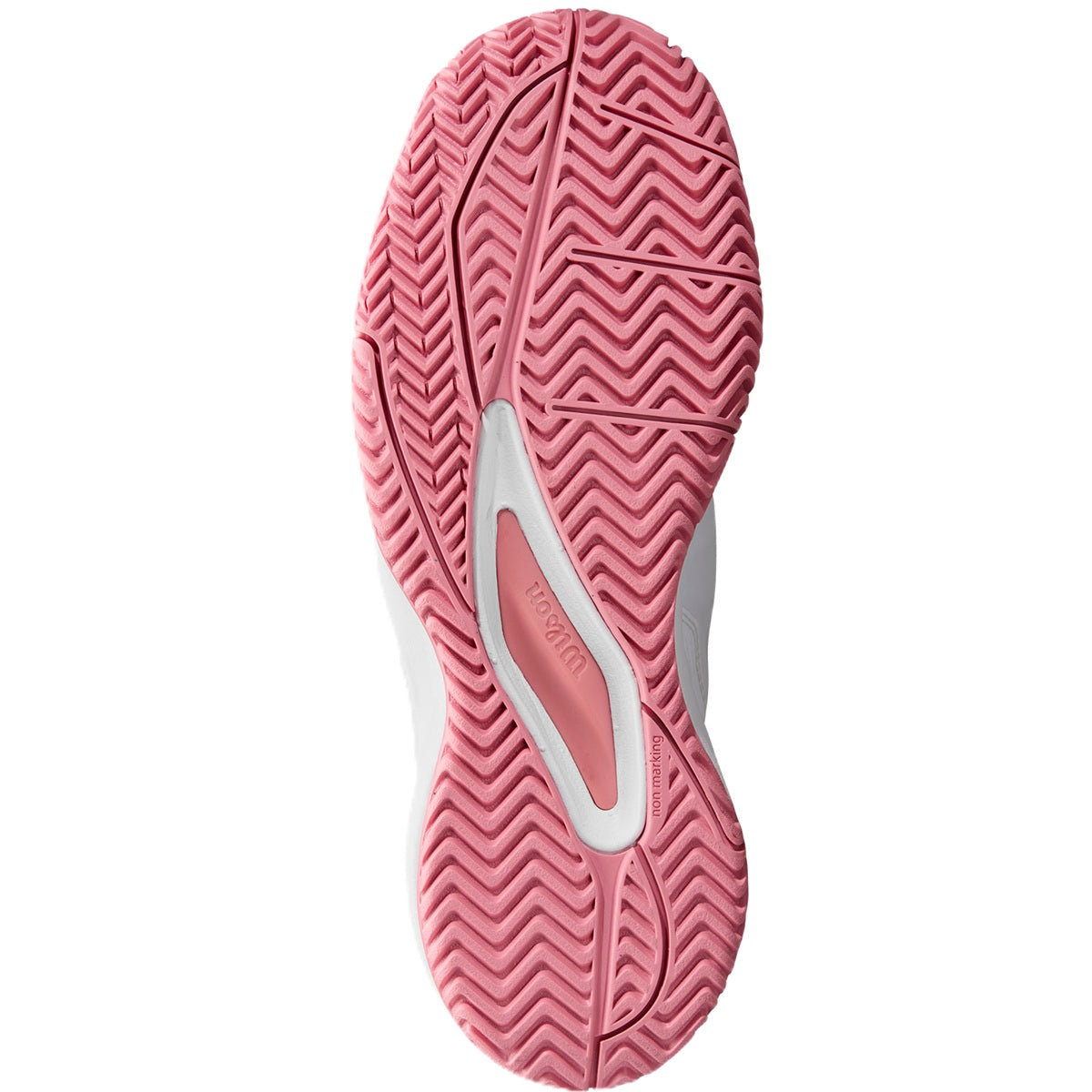 WRS335320U Wilson Junior Rush Pro Ace Tennis Shoes (White/White/Mauveglow)