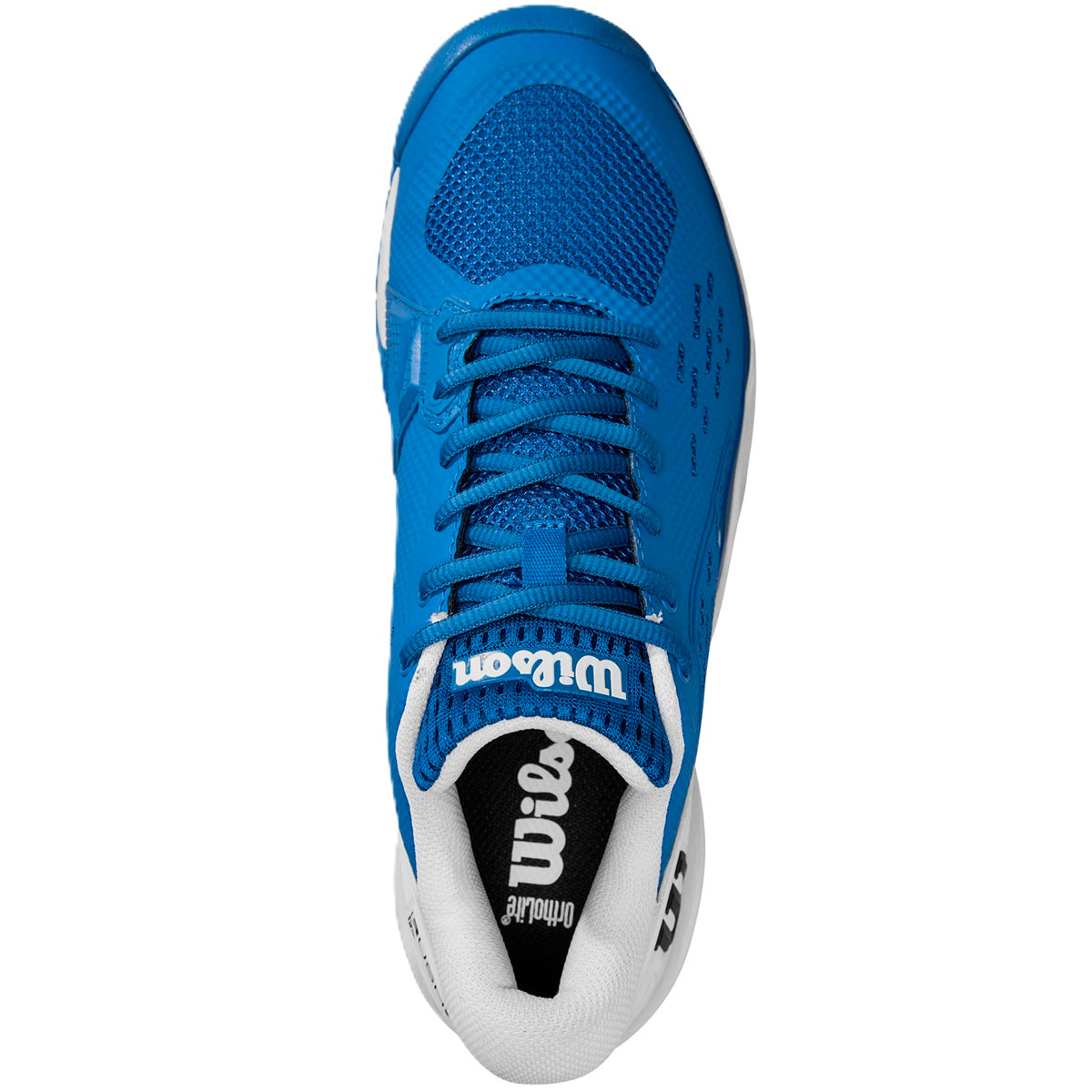 WRS335360U Wilson Men's Rush Pro ACE Tennis Shoes (Deja Vu Blue/White/Black)