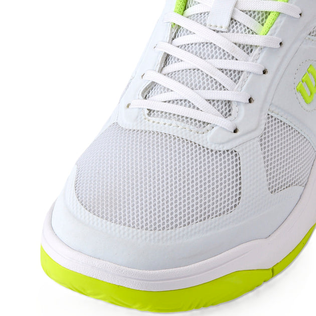 WRS335790U Wilson Men's Pickle Pro Pickleball Shoes (White/White/Safety Yellow)