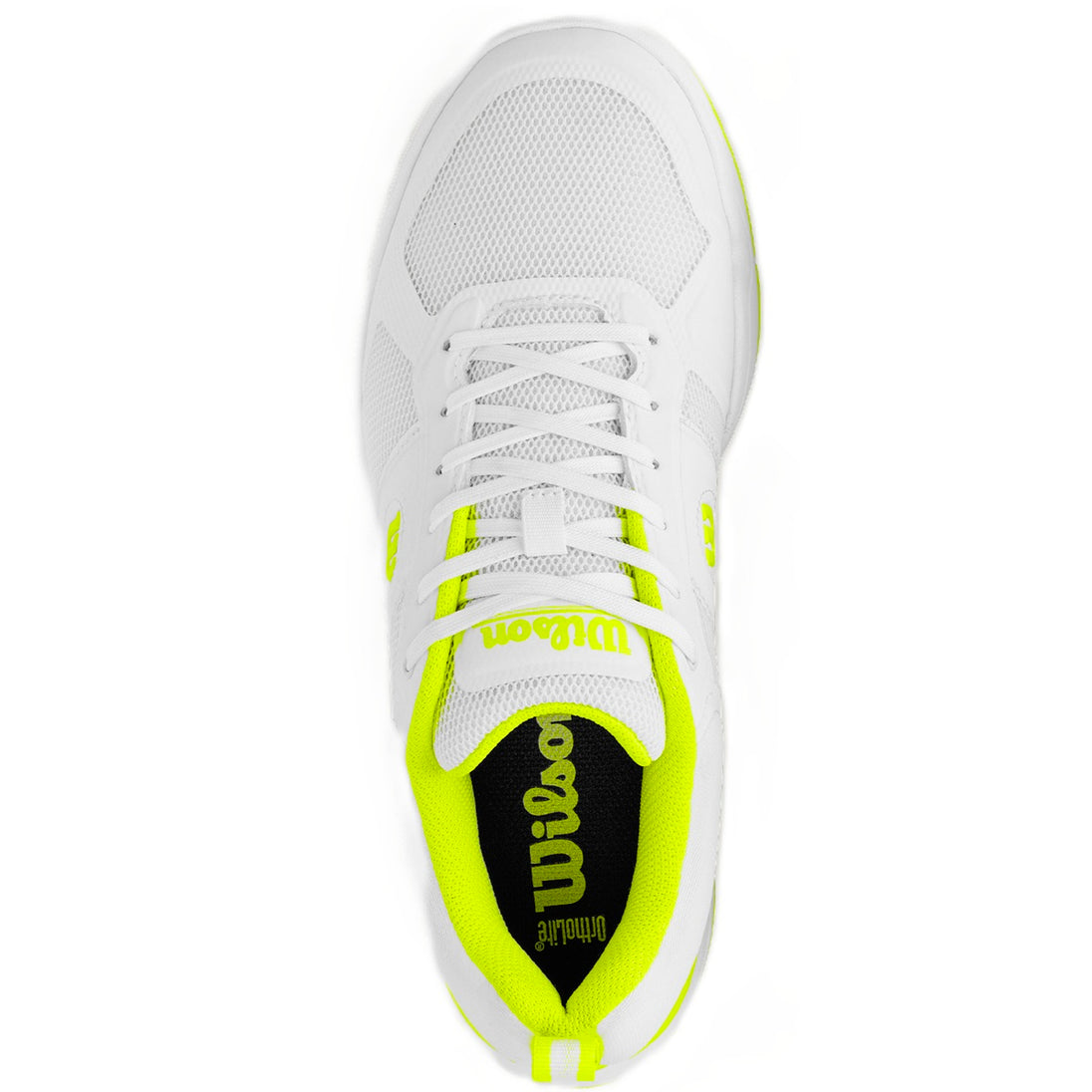 WRS335790U Wilson Men's Pickle Pro Pickleball Shoes (White/White/Safety Yellow)
