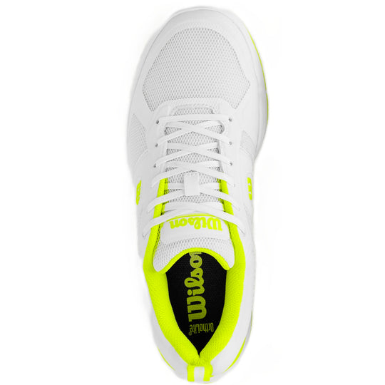 WRS335790U Wilson Men's Pickle Pro Pickleball Shoes (White/White/Safety Yellow)