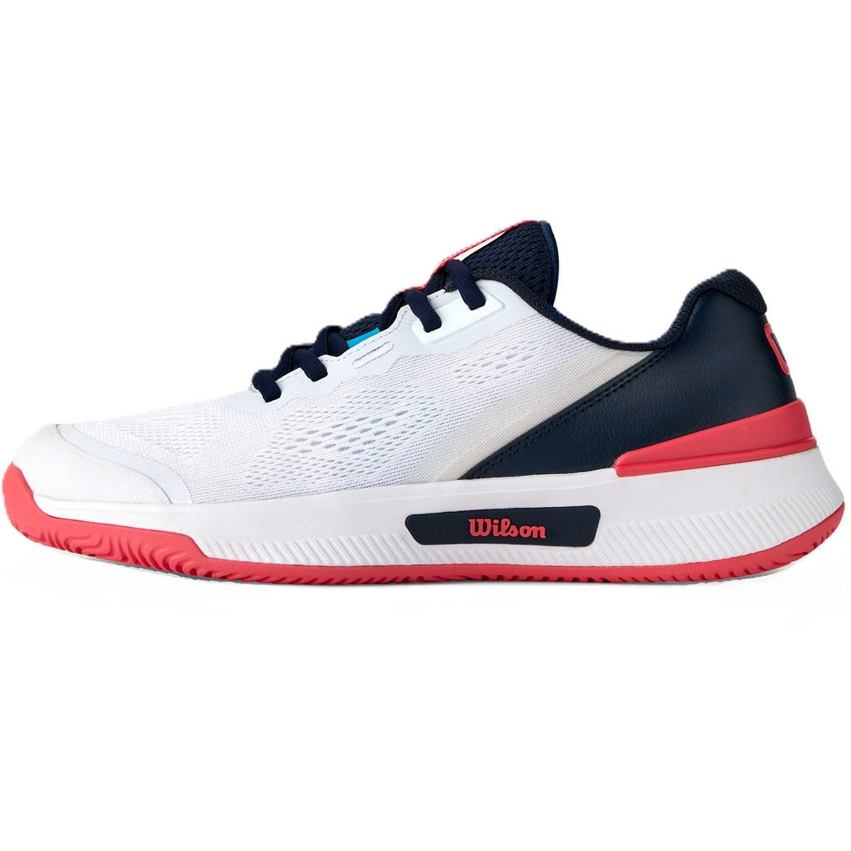 WRS335840U Wilson Women's Intrigue Pro Tennis Shoes (White/Navy Blazer/Dubarry)