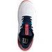 WRS335840U Wilson Women's Intrigue Pro Tennis Shoes (White/Navy Blazer/Dubarry)