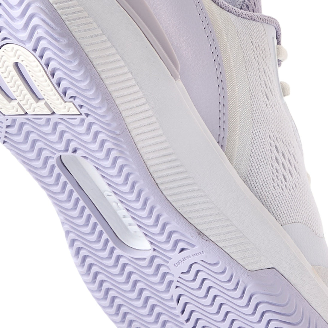 WRS335850U Wilson Women's Intrigue Pro IW Tennis Shoes (White/Lavender Blue/Silver)