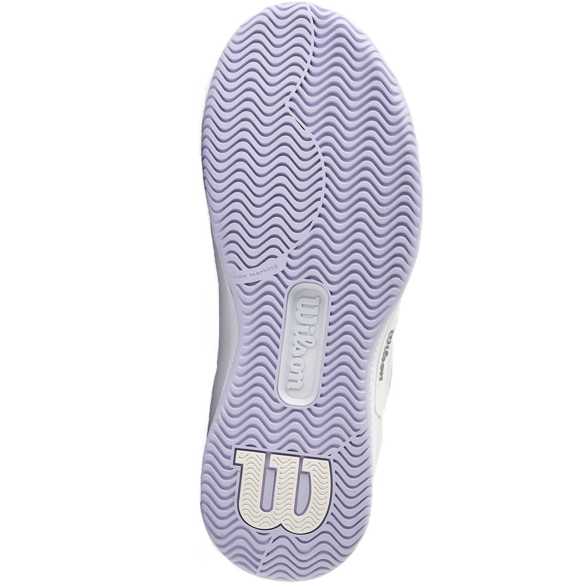WRS335850U Wilson Women's Intrigue Pro IW Tennis Shoes (White/Lavender Blue/Silver)