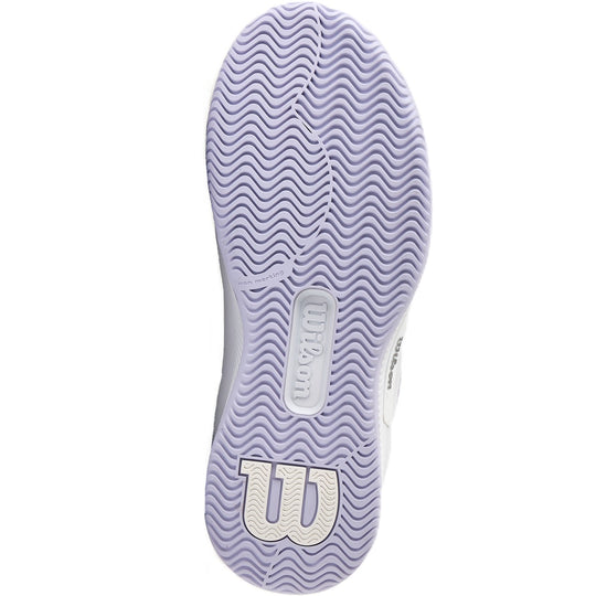 WRS335850U Wilson Women's Intrigue Pro IW Tennis Shoes (White/Lavender Blue/Silver)