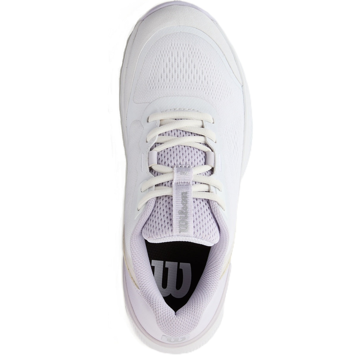 WRS335850U Wilson Women's Intrigue Pro IW Tennis Shoes (White/Lavender Blue/Silver)