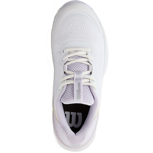 WRS335850U Wilson Women's Intrigue Pro IW Tennis Shoes (White/Lavender Blue/Silver)