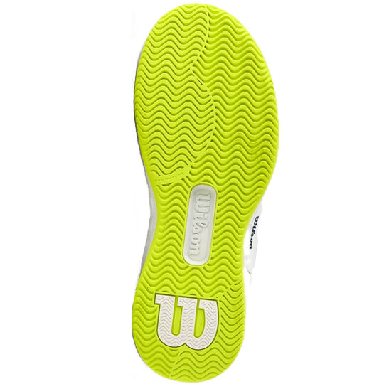 WRS335860U Wilson Women's Intrigue Pro OZ Tennis Shoes (White/Safety Yellow/Navy Blazer)