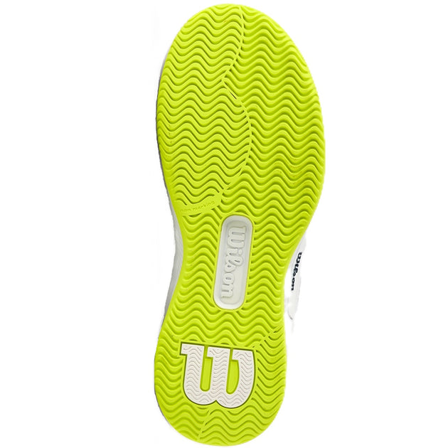 WRS335860U Wilson Women's Intrigue Pro OZ Tennis Shoes (White/Safety Yellow/Navy Blazer)