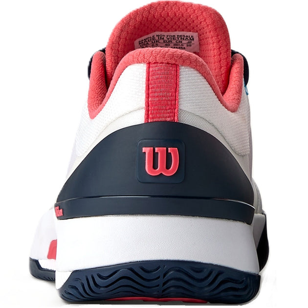 WRS335910U Wilson Women's Intrigue Tour Tennis Shoes (White/Navy Blazer/Dubarry)