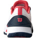 WRS335910U Wilson Women's Intrigue Tour Tennis Shoes (White/Navy Blazer/Dubarry)