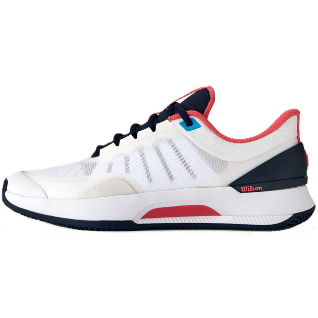 WRS335910U Wilson Women's Intrigue Tour Tennis Shoes (White/Navy Blazer/Dubarry)