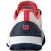 WRS335940U Wilson Women's Intrigue Tour Clay Tennis Shoes (White/Navy Blazer/Dubarry)
