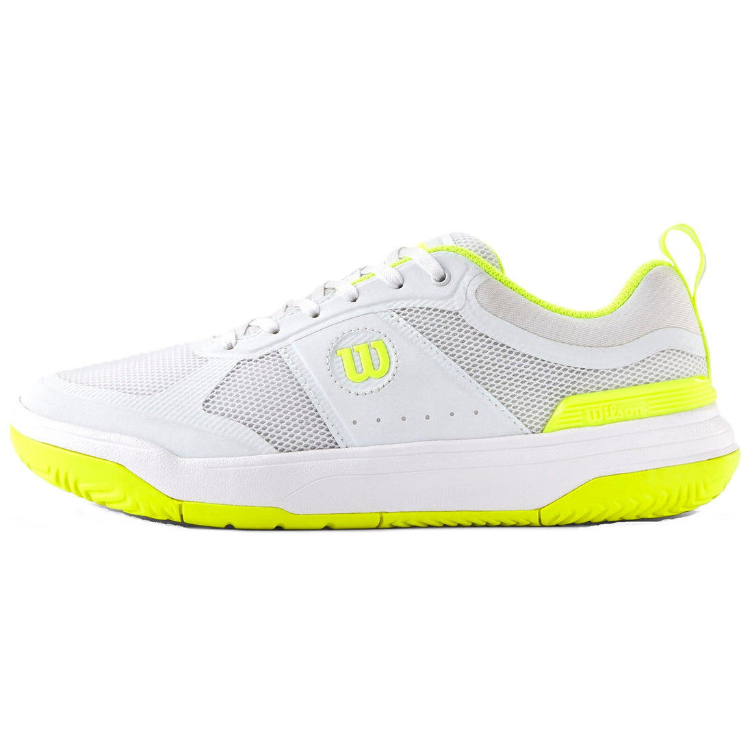 WRS335980U Wilson Women's Pickle Pro Pickleball Shoes (White/White/Safety Yellow)