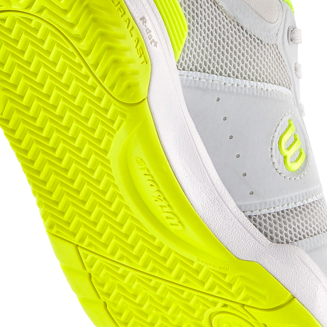 WRS335980U Wilson Women's Pickle Pro Pickleball Shoes (White/White/Safety Yellow)