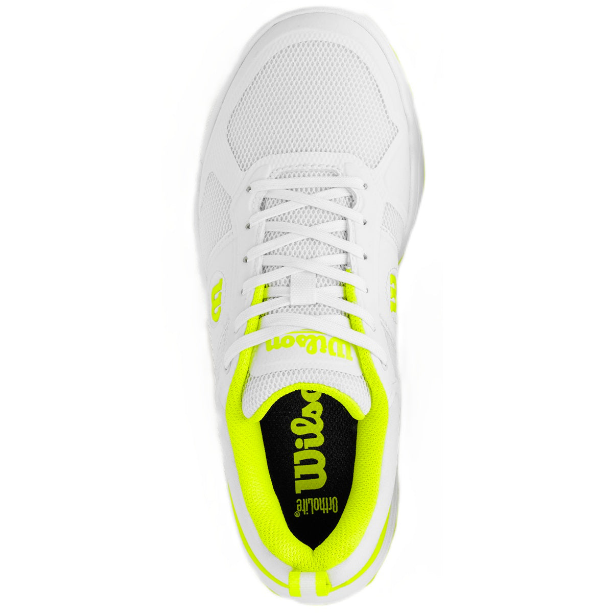 WRS335980U Wilson Women's Pickle Pro Pickleball Shoes (White/White/Safety Yellow)