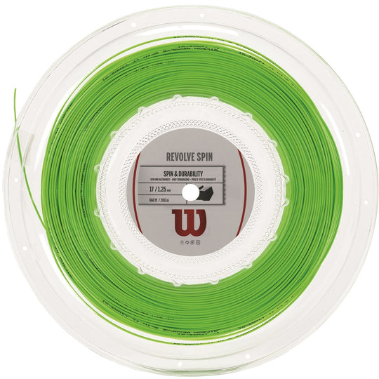Wilson Revolve Spin 17g Tennis String (Reel) - Green