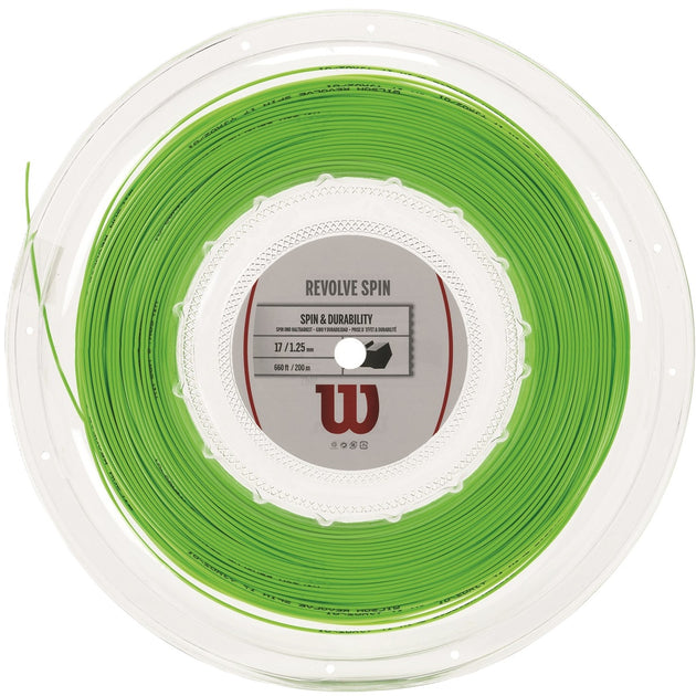 Wilson Revolve Spin 17g Tennis String (Reel) - Green