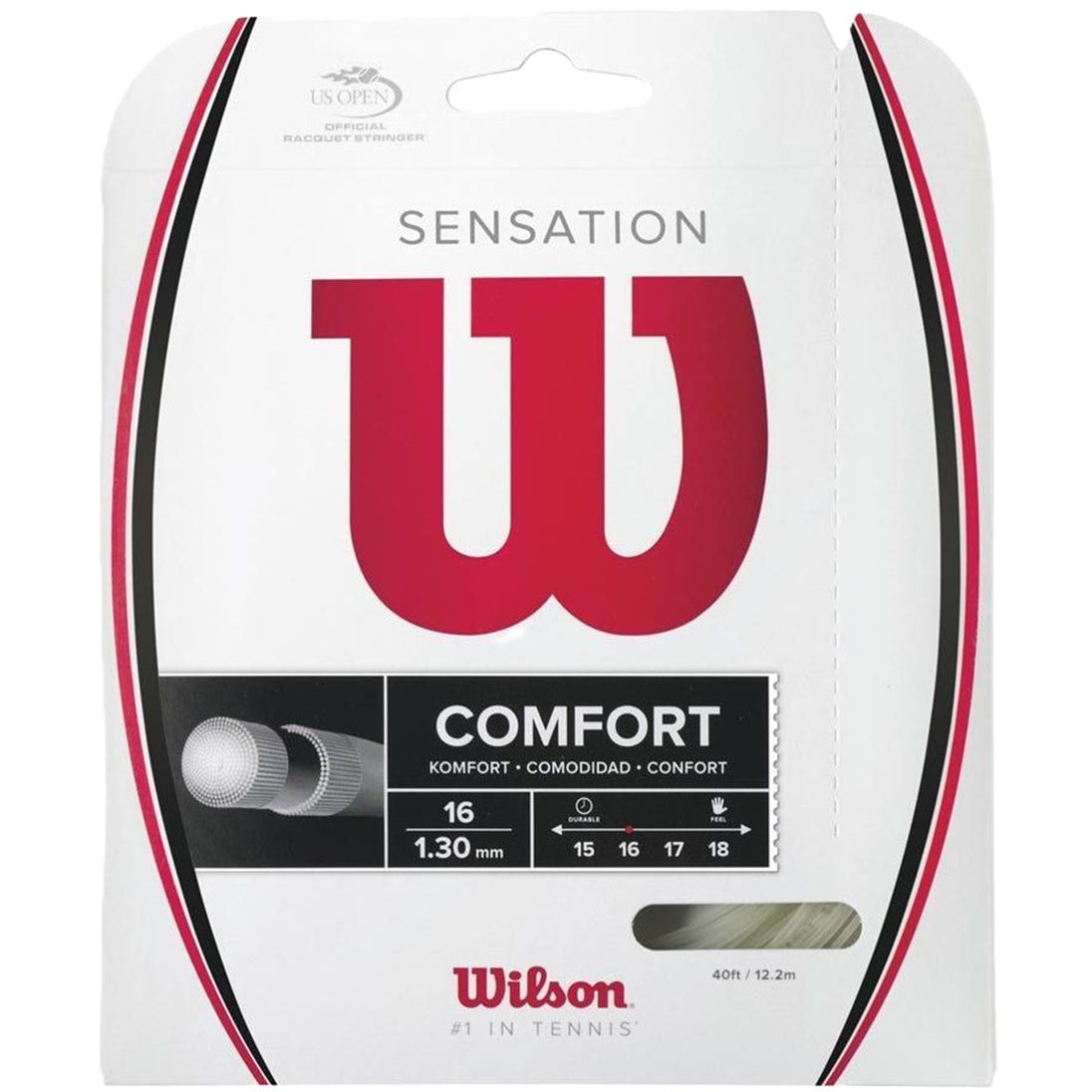WRZ941000 Wilson Sensation 16g Tennis String (Set)