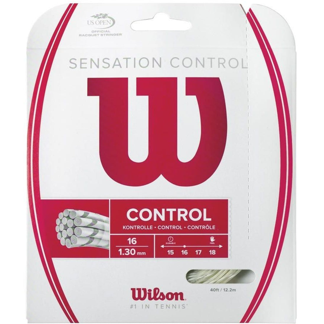 WRZ941200 Wilson Sensation Control 16g Tennis String (Set)