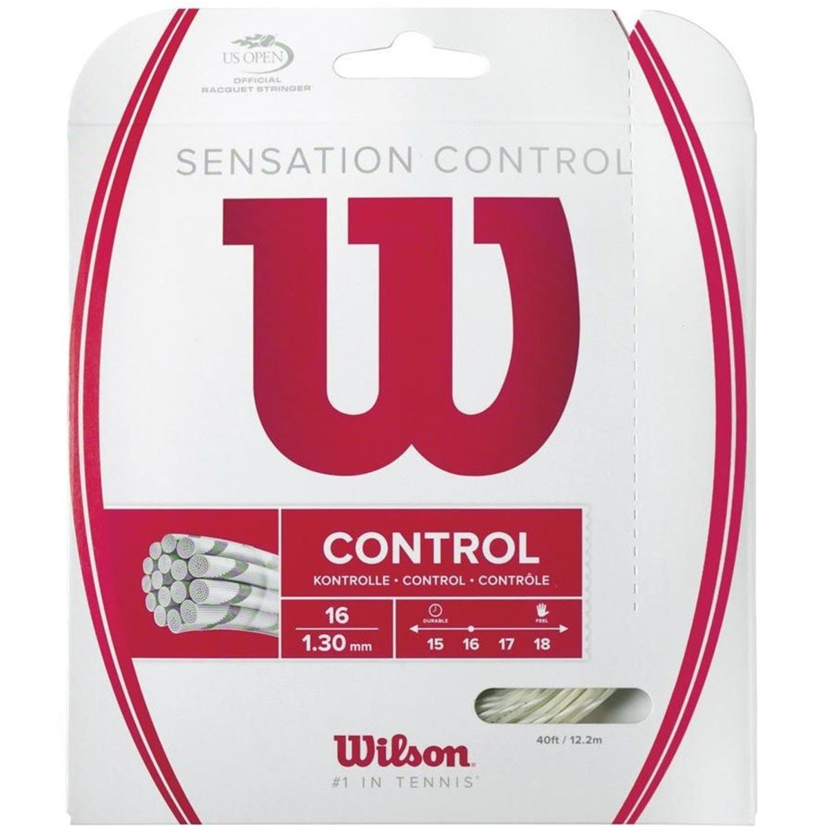 WRZ941200 Wilson Sensation Control 16g Tennis String (Set)