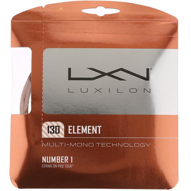 WRZ990109 Luxilon Element 130 Bronze Tennis String (Set)