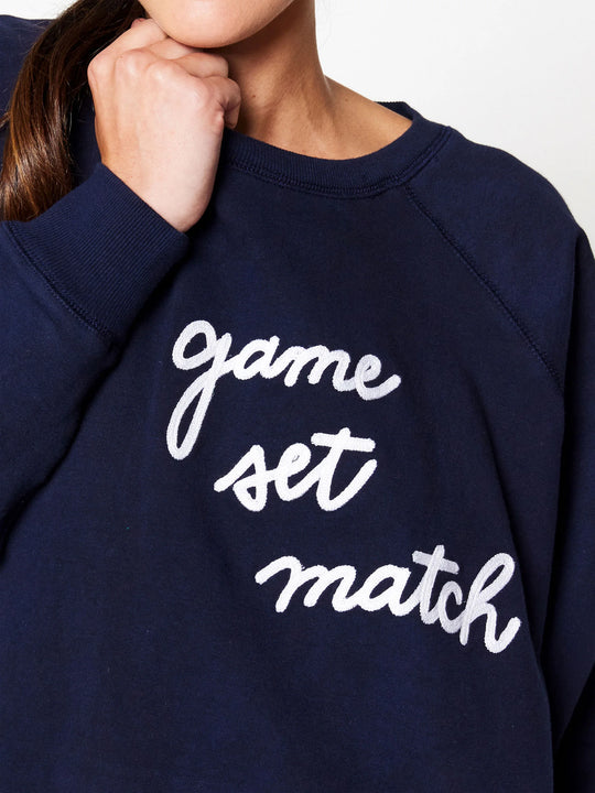 WSW150 Ame & Lulu Women's Love All Game Set Match Tennis Sweatshirt
