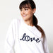 WSW230 Ame & Lulu Women's Love All Tennis Sweatshirt (Love Stitched)