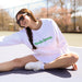 WSW300 Ame & Lulu Women's Love All Tennis Sweatshirt (Apres Tennis White)